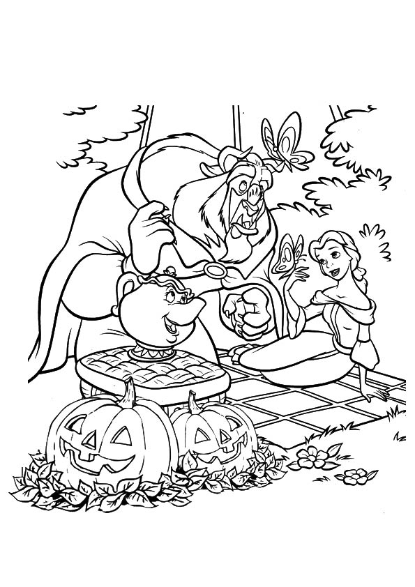 Plansa de colorat cu Halloween 33 90